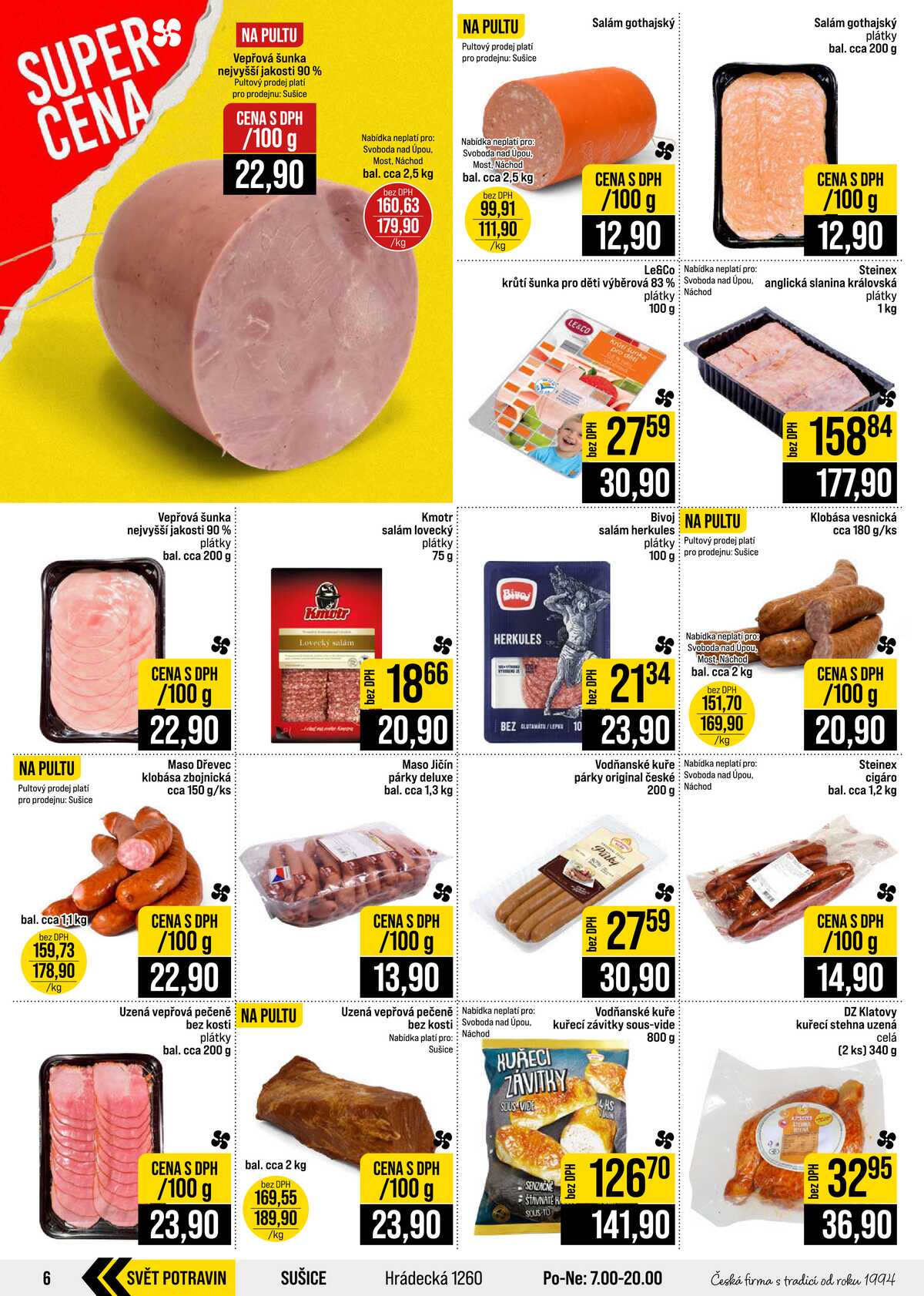 JIP Cash & Carry České Budějovice, Most, Náchod, Polička, Sušice a Svoboda nad Úpou od 21.10. do 27.10.2026 strana 6