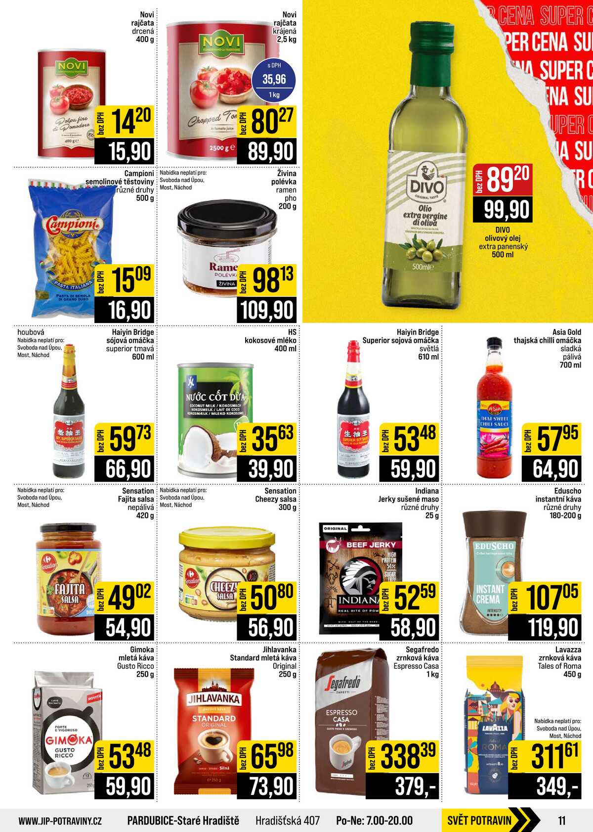 JIP Cash & Carry České Budějovice, Most, Náchod, Polička, Sušice a Svoboda nad Úpou od 21.10. do 27.10.2026 strana 11
