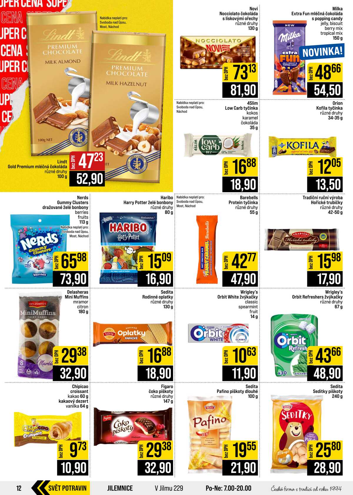 JIP Cash & Carry České Budějovice, Most, Náchod, Polička, Sušice a Svoboda nad Úpou od 21.10. do 27.10.2026 strana 12