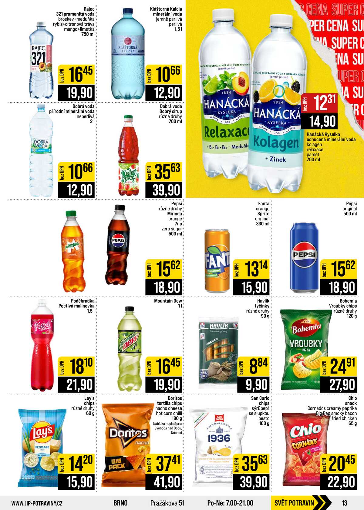 JIP Cash & Carry České Budějovice, Most, Náchod, Polička, Sušice a Svoboda nad Úpou od 21.10. do 27.10.2026 strana 13