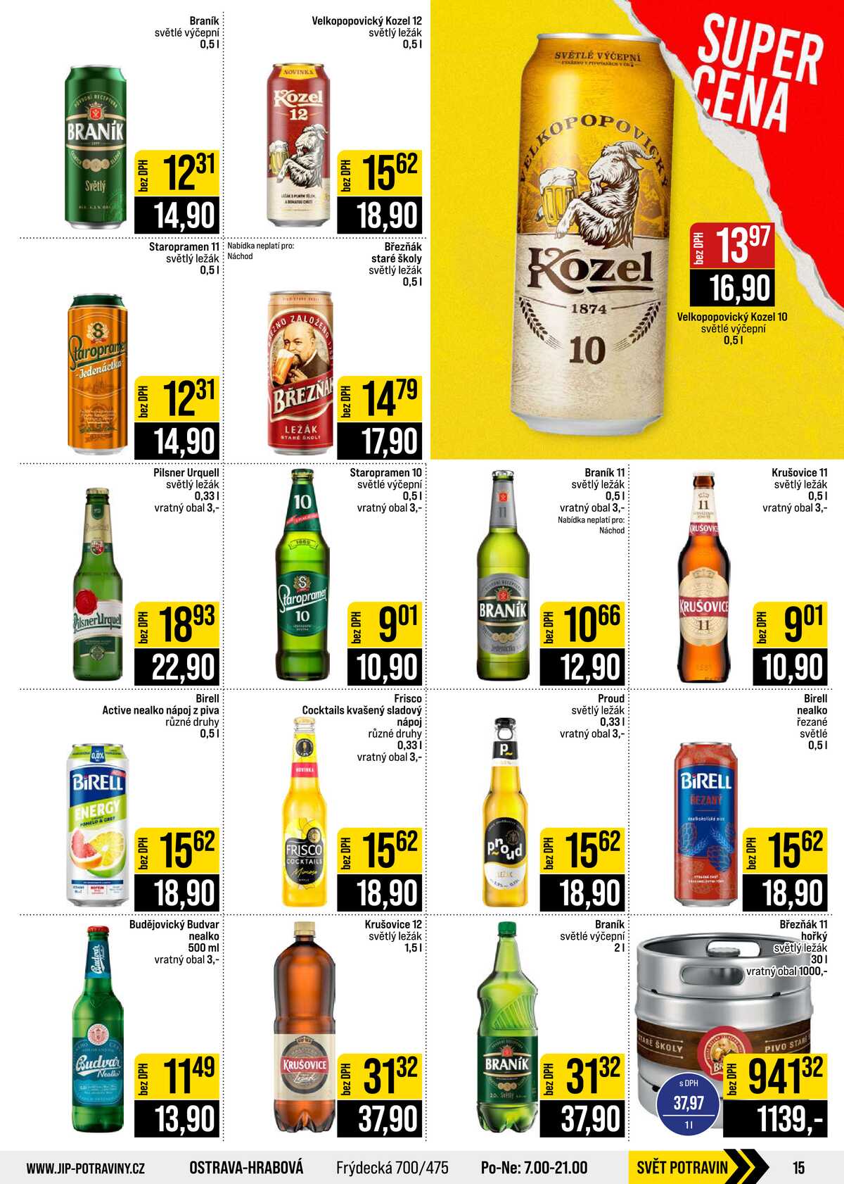 JIP Cash & Carry České Budějovice, Most, Náchod, Polička, Sušice a Svoboda nad Úpou od 21.10. do 27.10.2026 strana 15