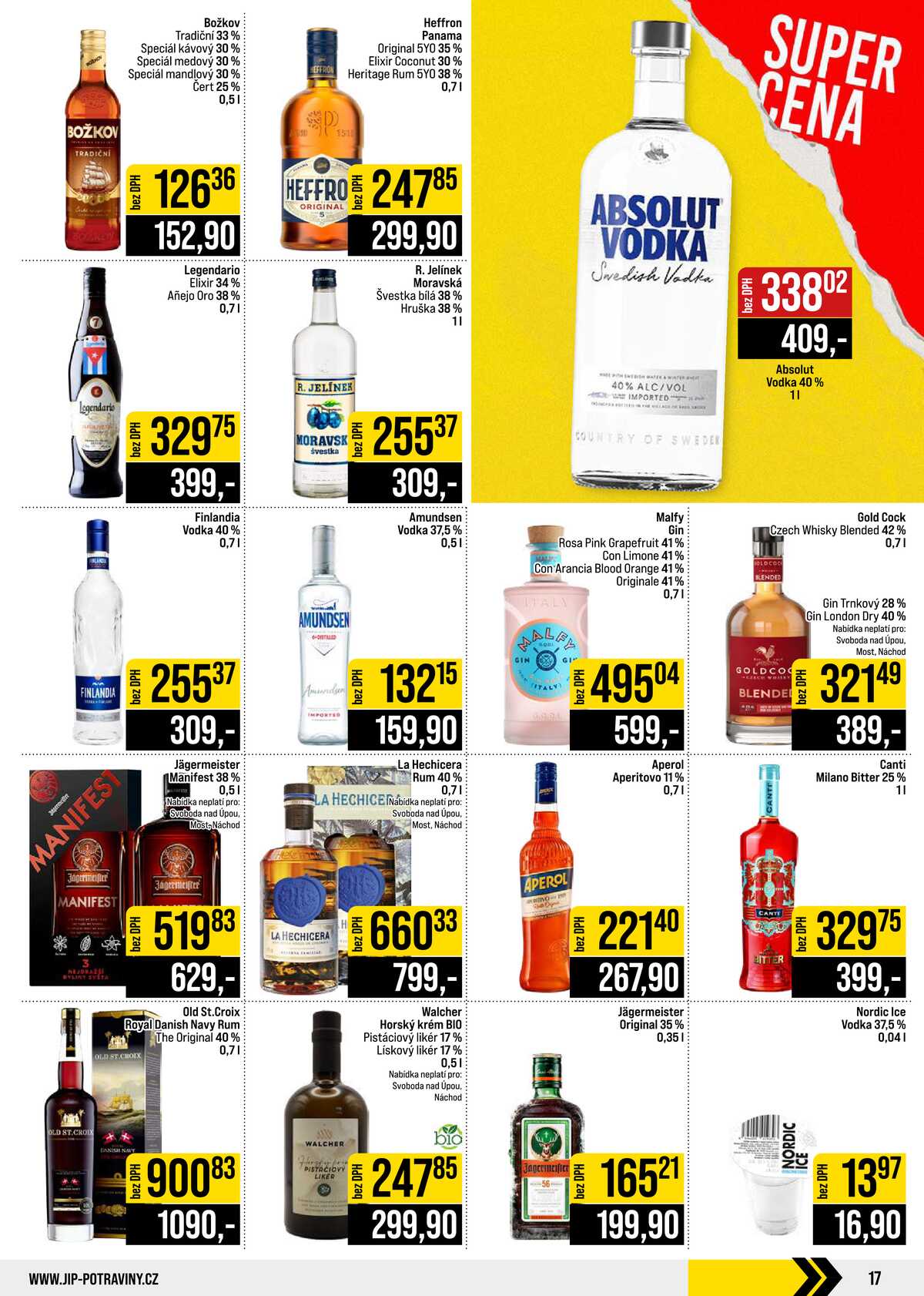 JIP Cash & Carry České Budějovice, Most, Náchod, Polička, Sušice a Svoboda nad Úpou od 21.10. do 27.10.2026 strana 17