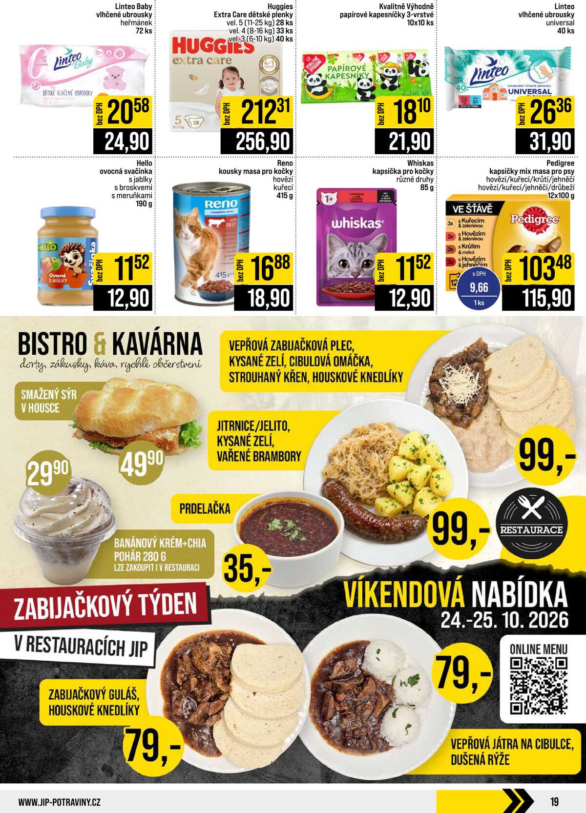JIP Cash & Carry České Budějovice, Most, Náchod, Polička, Sušice a Svoboda nad Úpou od 21.10. do 27.10.2026 strana 19