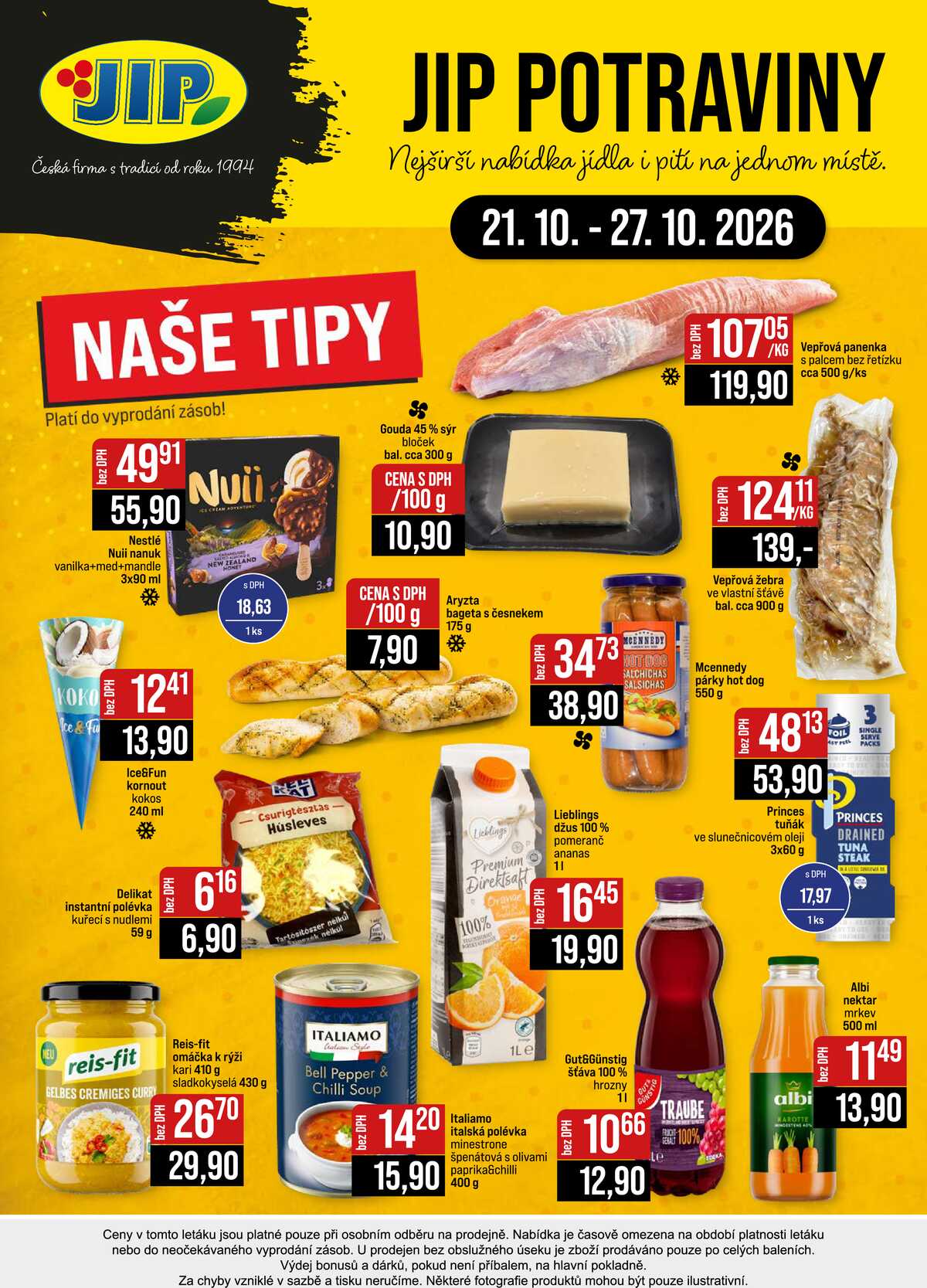 JIP Cash & Carry České Budějovice, Most, Náchod, Polička, Sušice a Svoboda nad Úpou od 21.10. do 27.10.2026 strana 20