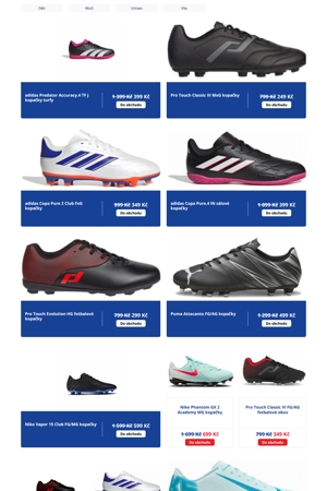 Intersport Kopačky a míče - 21. 10. 2026