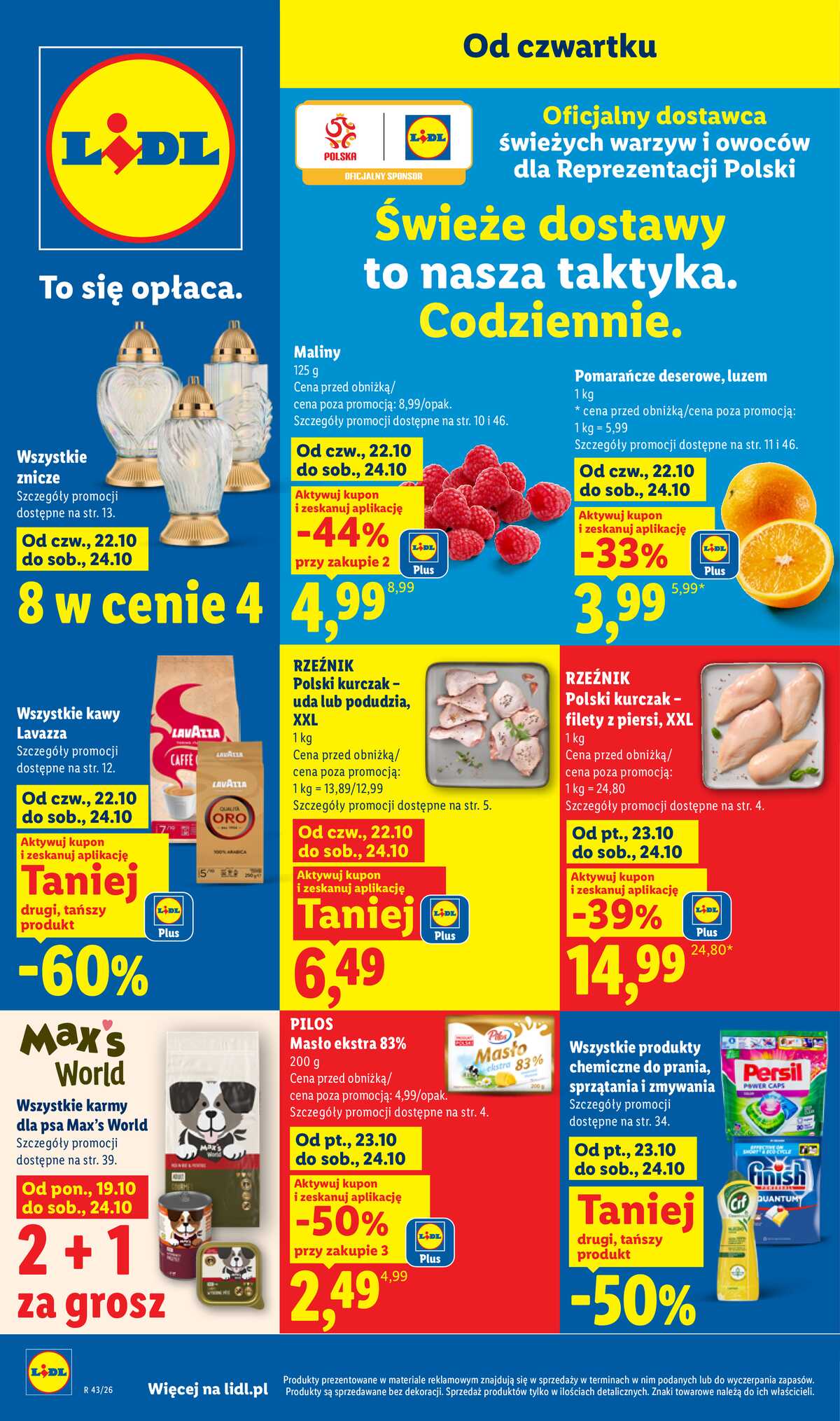 Leták Lidl Polsko 22.10.-24.10.2026 - Leták strana 1