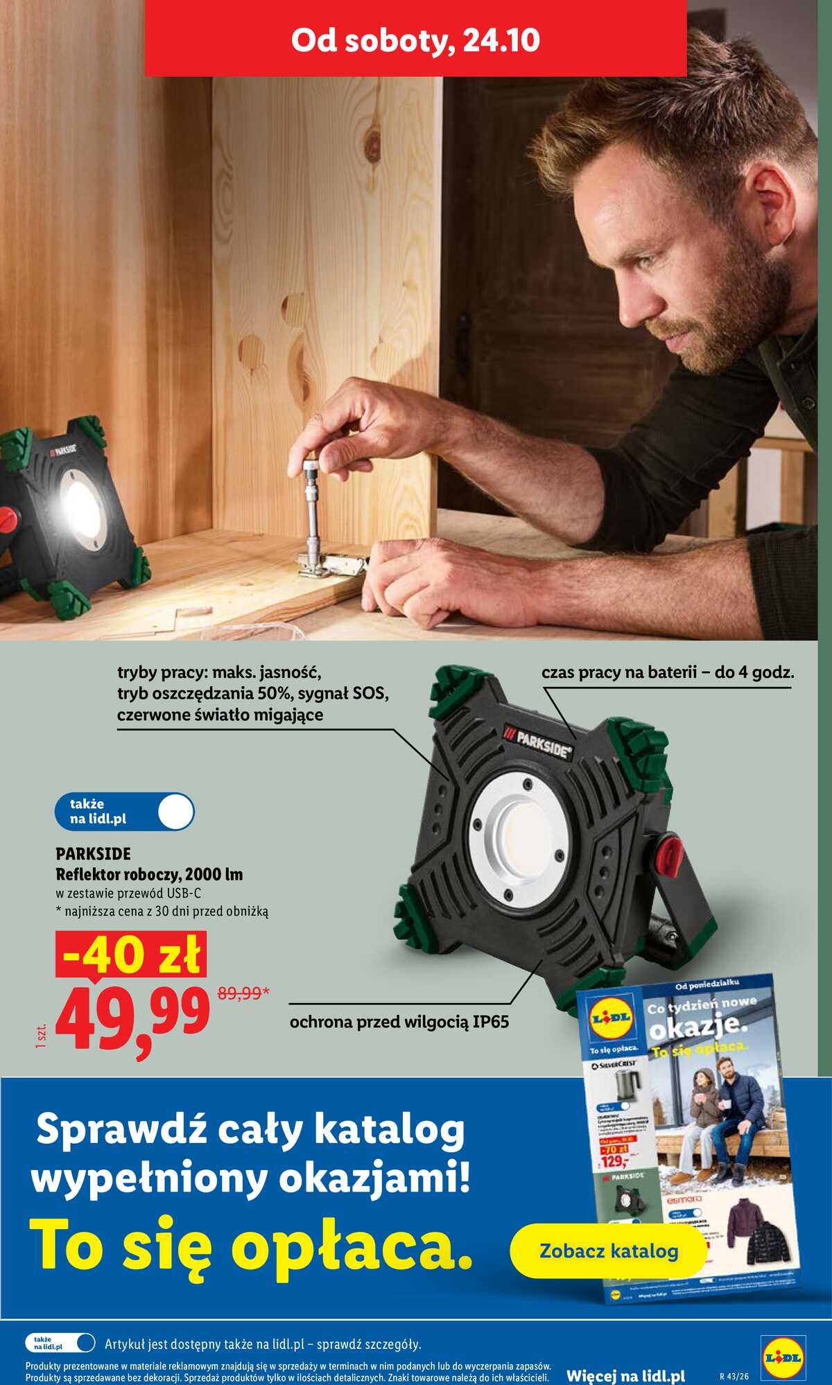 Leták Lidl Polsko 22.10.-24.10.2026 - Leták strana 43