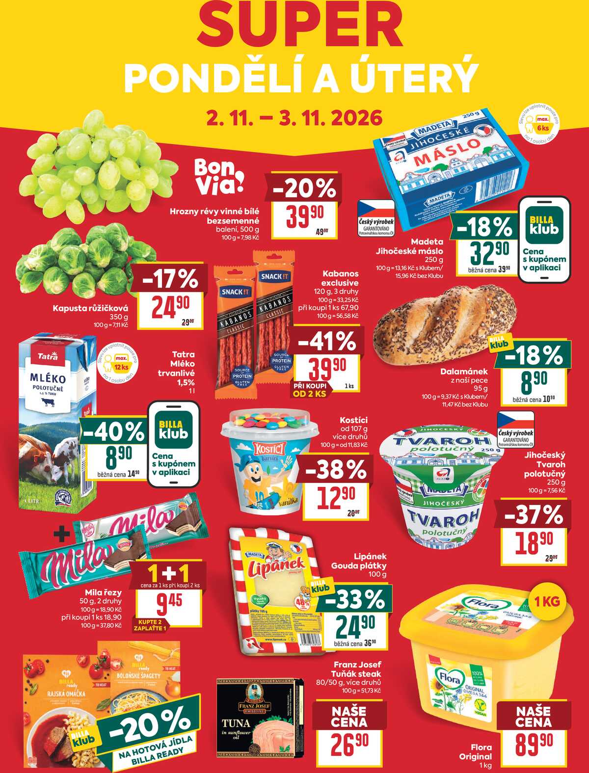 BILLA malý leták od 28.10. do 3.11.2026 strana 8