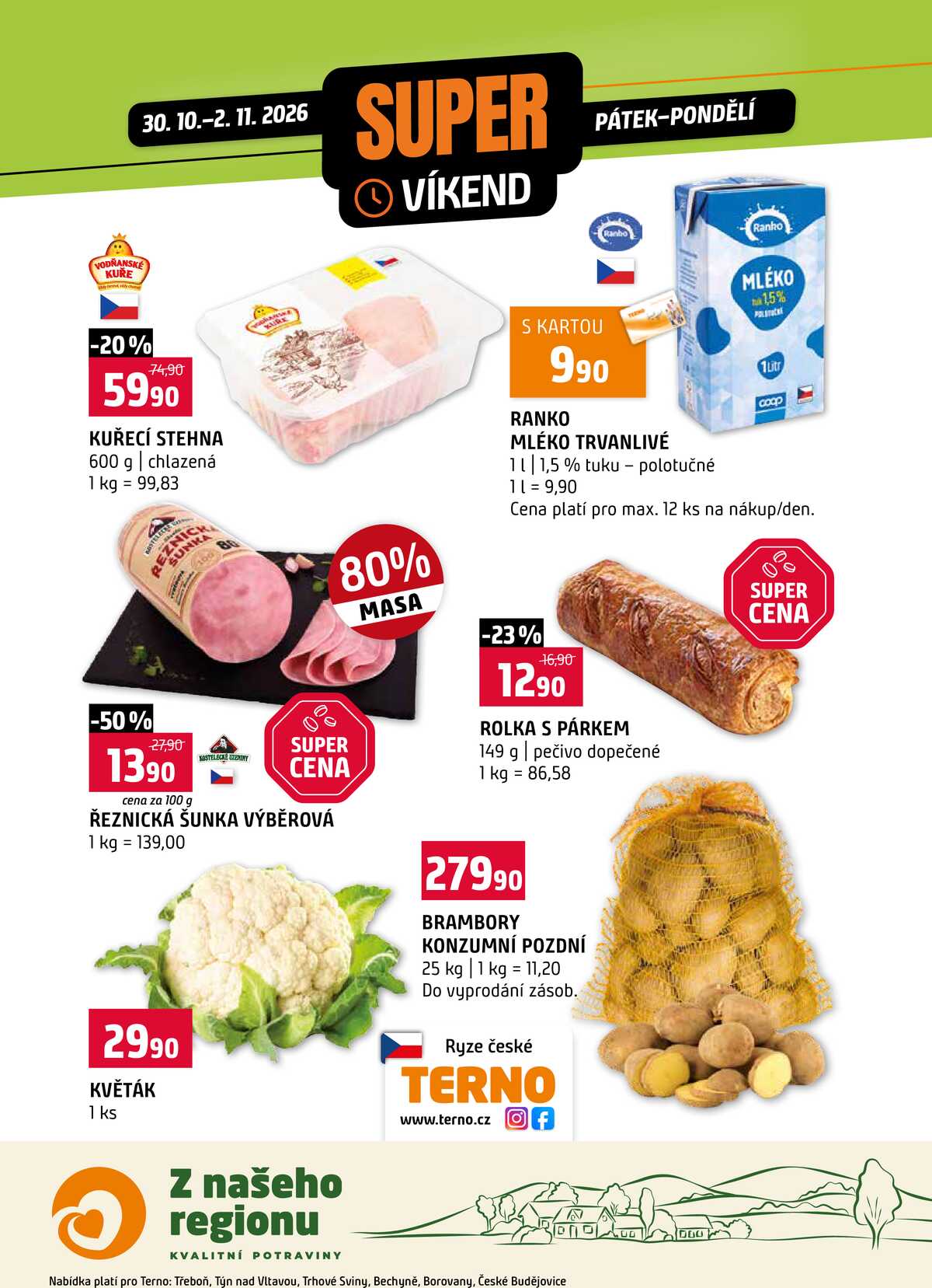 Terno Víkendová akce od 30.10. do 2.11.2026 strana 1
