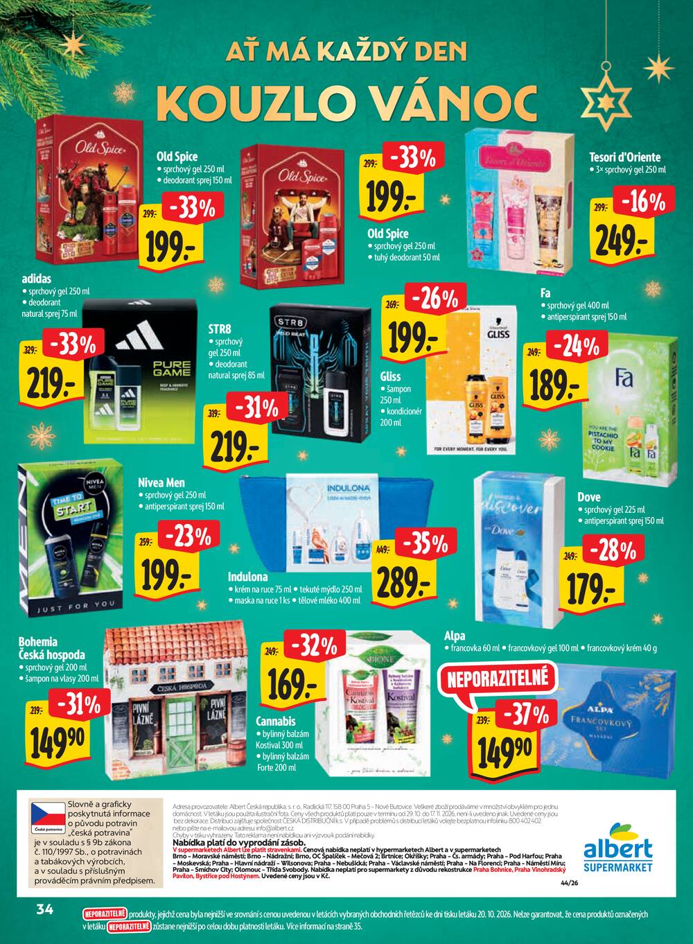 Leták Albert - Albert Supermarket katalog Vánoce od 29.10. do 17.11.2026 - strana 34 Leták Albert - Albert Supermarket katalog Vánoce od 29.10. do 17.11.2026 - strana 34