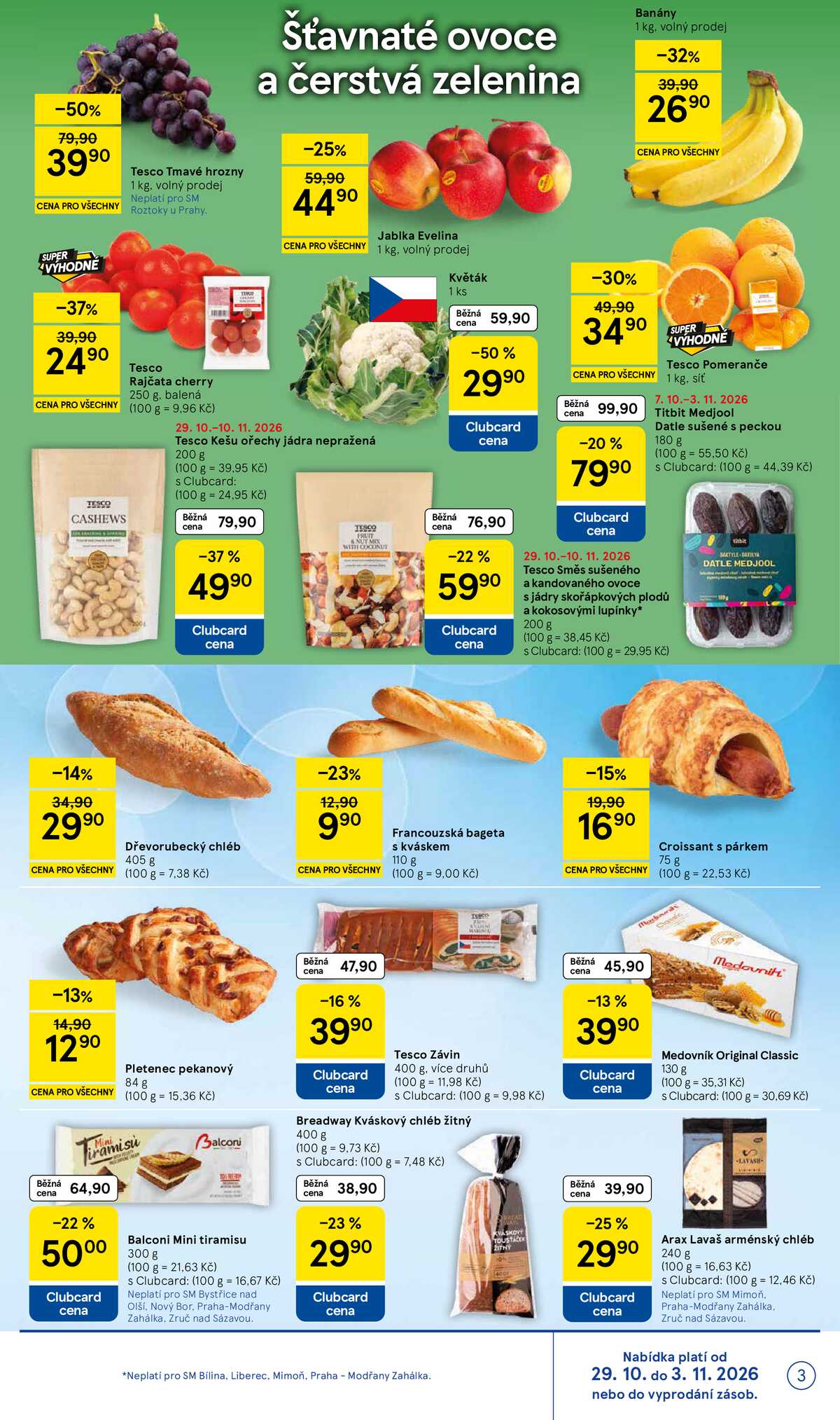 Tesco supermarkety od 29.10. do 3.11.2026 strana 3