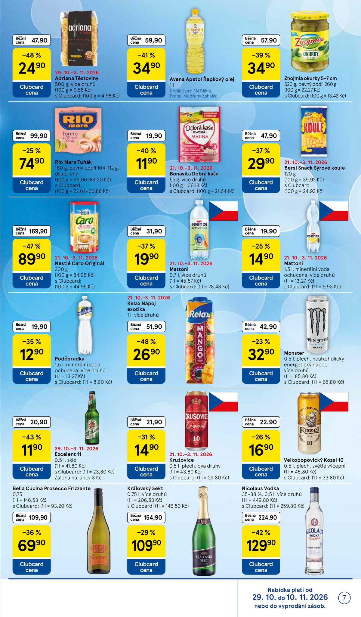 Tesco supermarkety od 29.10. do 3.11.2026 strana 7