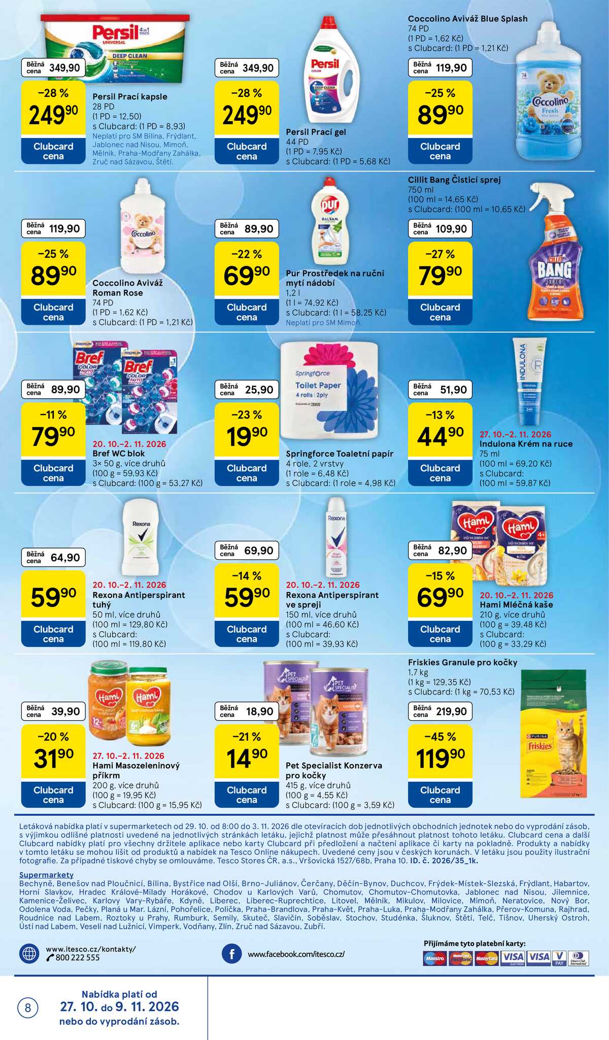Tesco supermarkety od 29.10. do 3.11.2026 strana 8