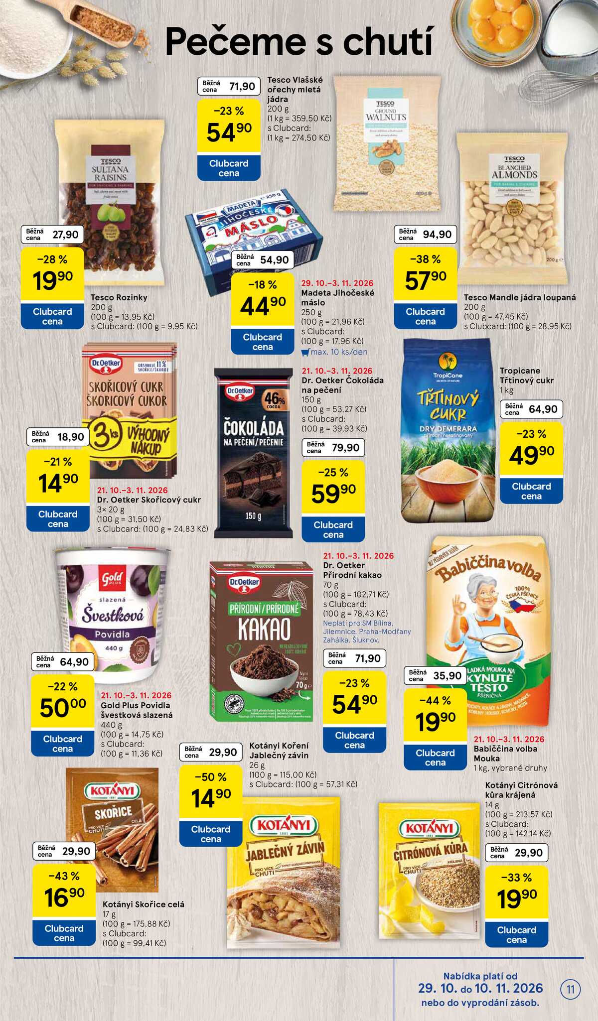 Tesco supermarkety od 29.10. do 3.11.2026 strana 11