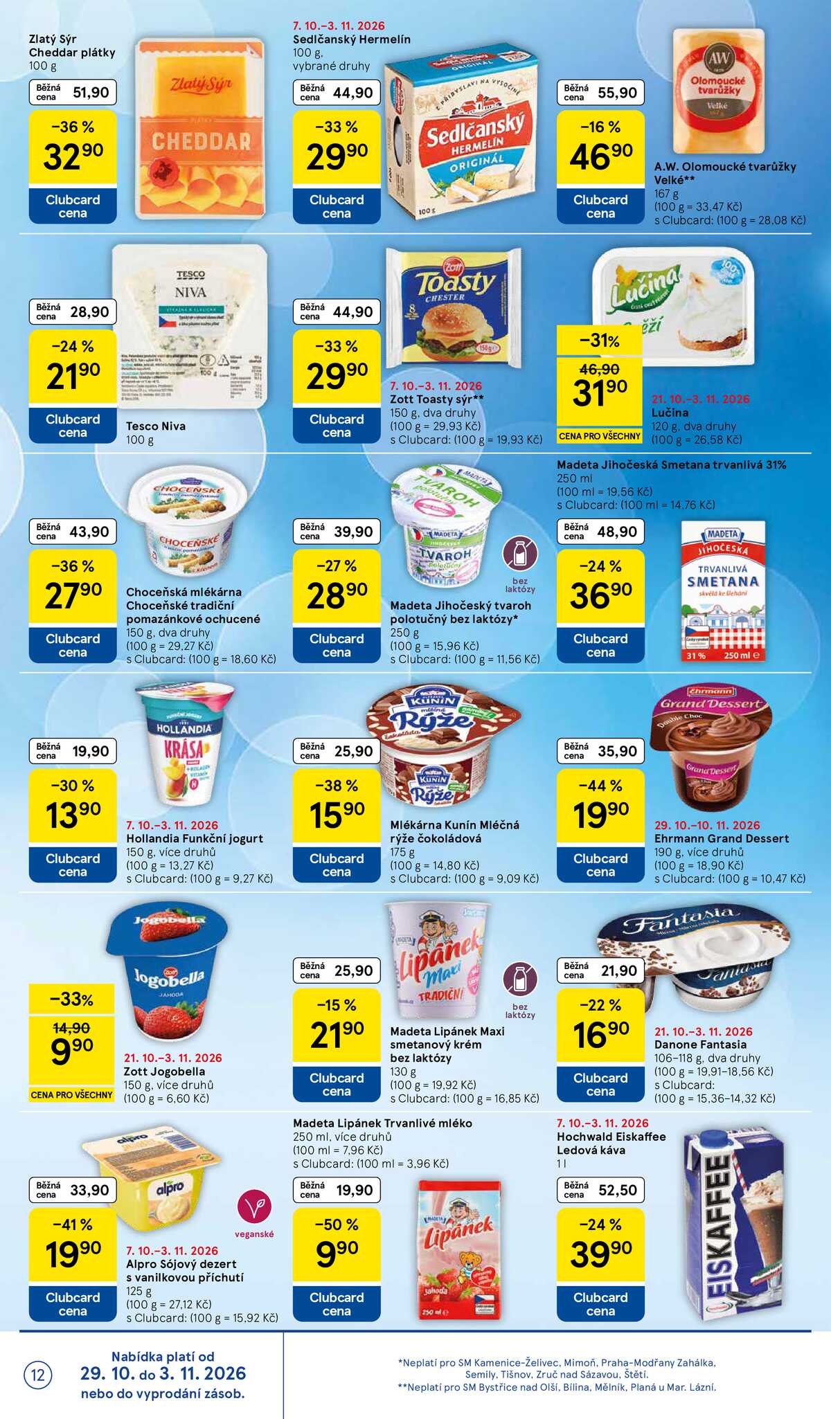 Tesco supermarkety od 29.10. do 3.11.2026 strana 12