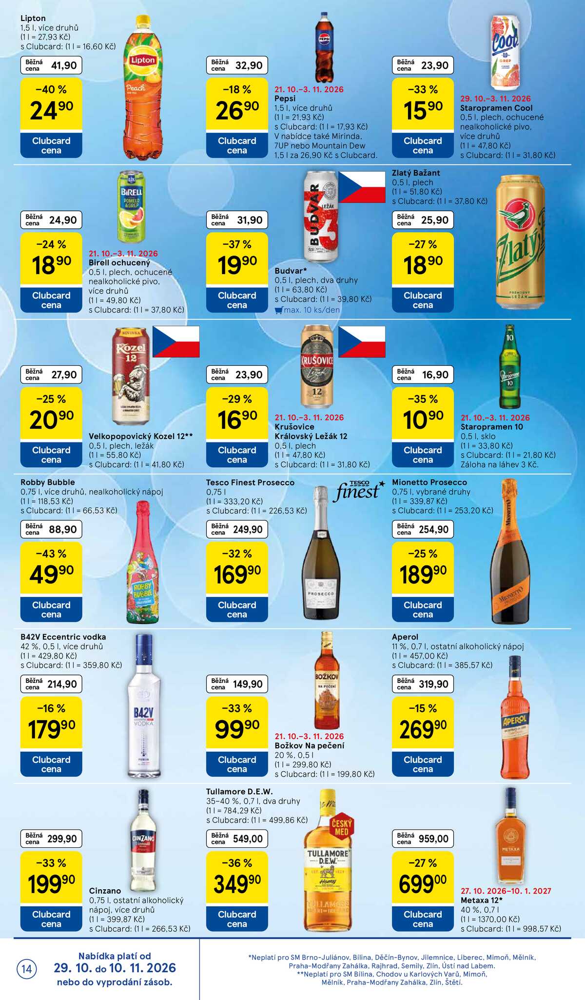 Tesco supermarkety od 29.10. do 3.11.2026 strana 14