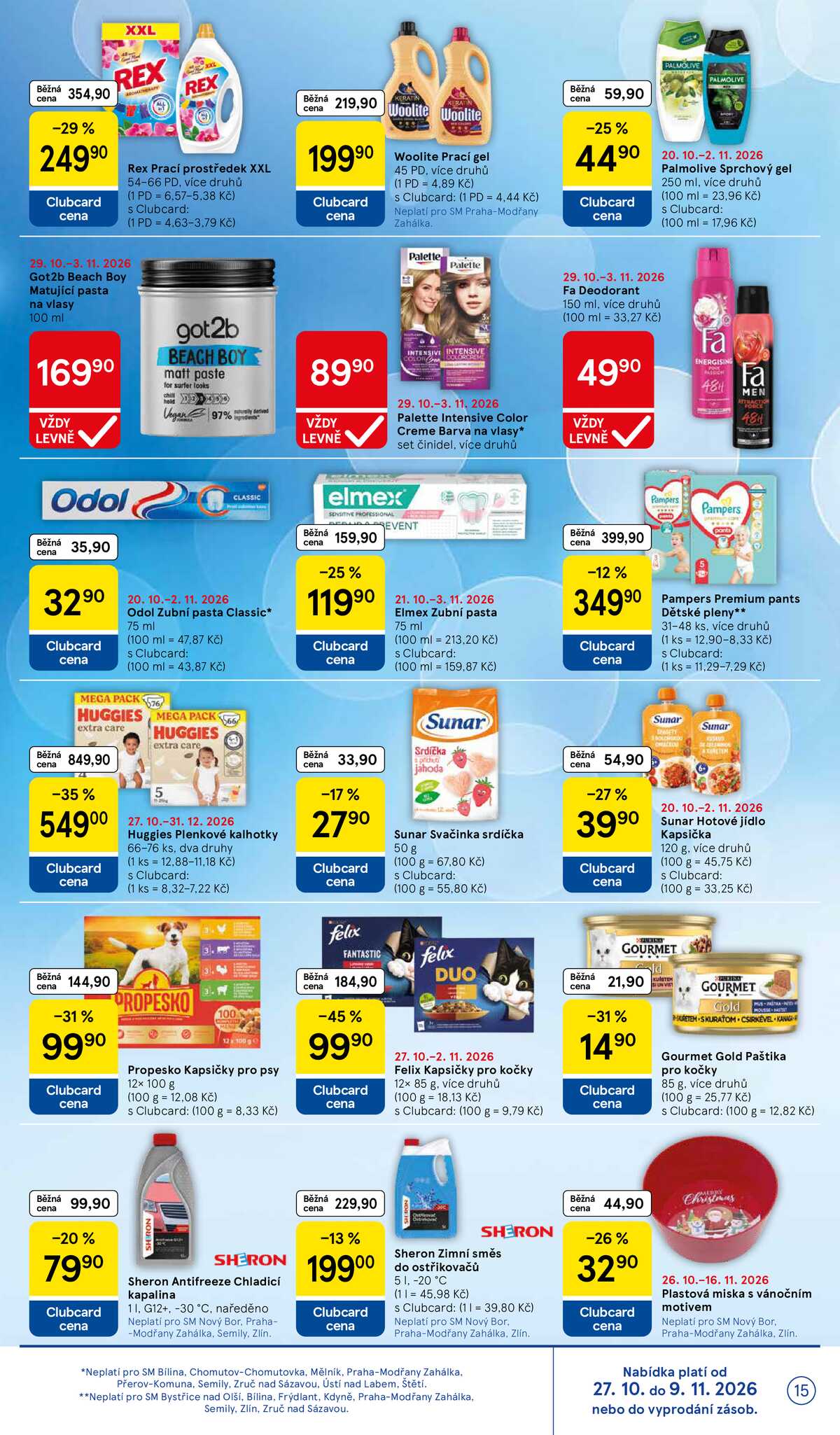 Tesco supermarkety od 29.10. do 3.11.2026 strana 15