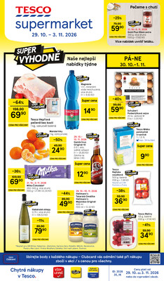 Leták Tesco supermarkety od 29.10. do 3.11.2026