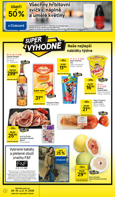 Tesco supermarkety od 29.10. do 3.11.2026
