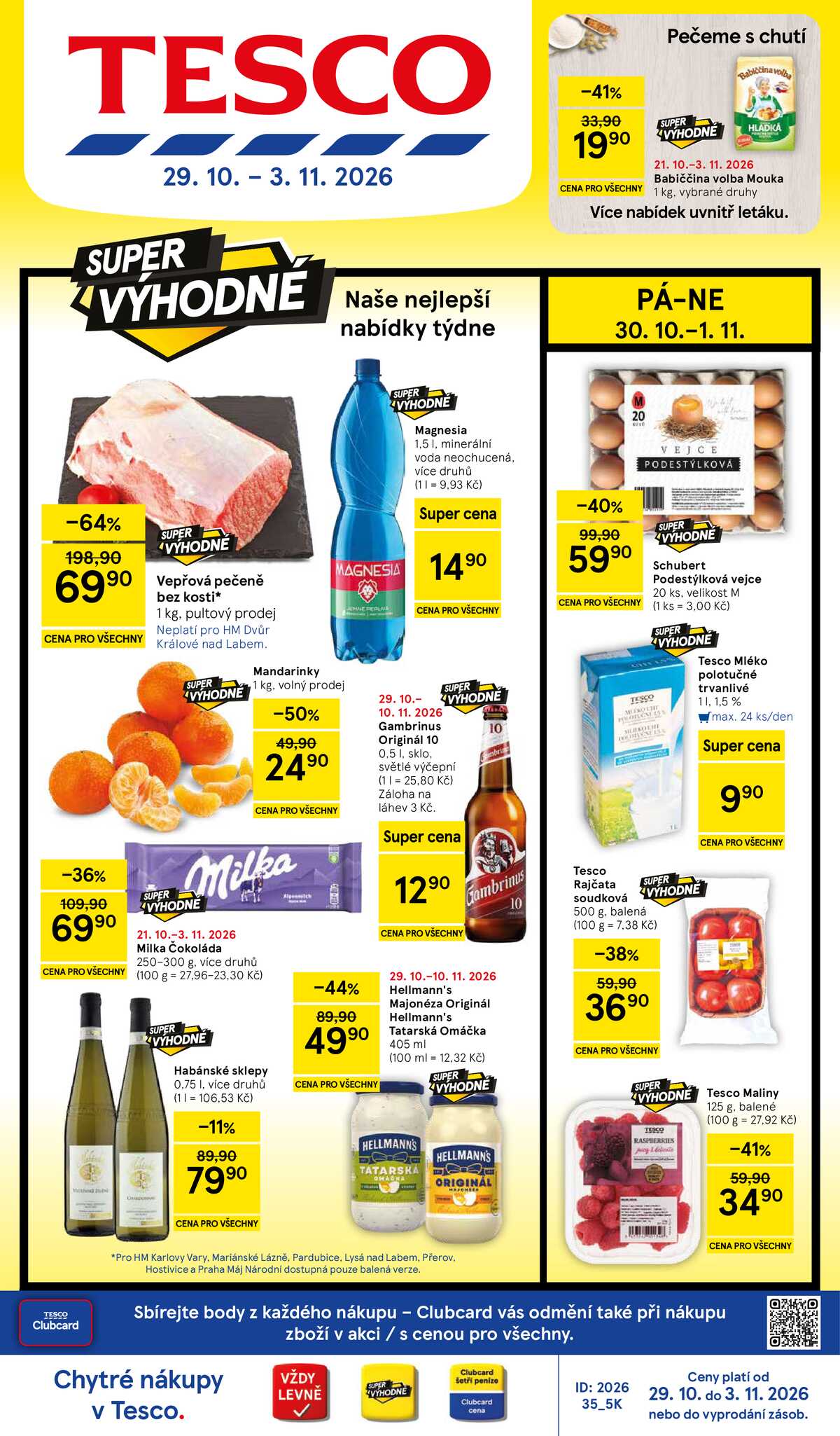 Tesco hypermarkety od 29.10. do 3.11.2026 strana 1