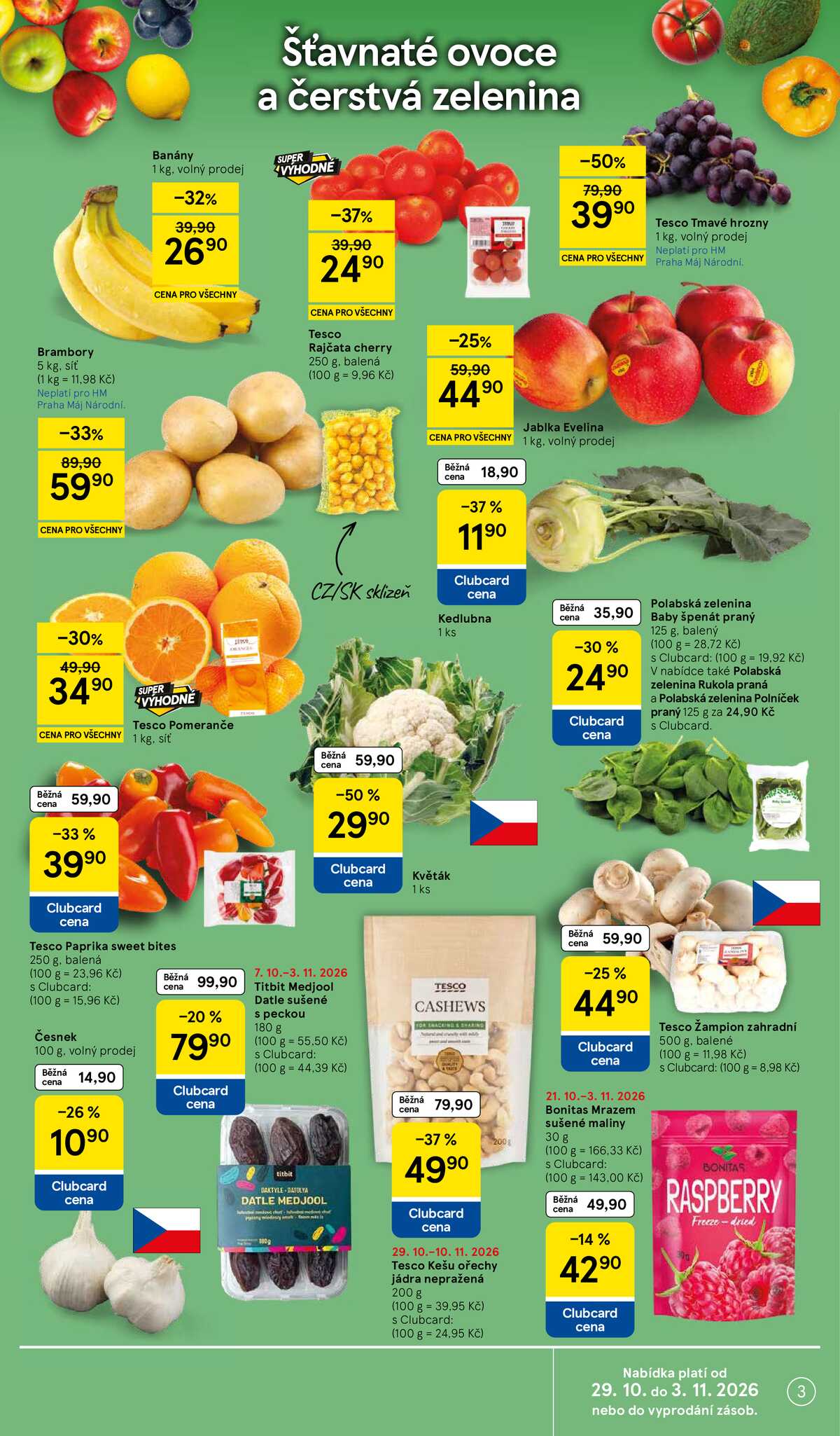Tesco hypermarkety od 29.10. do 3.11.2026 strana 3