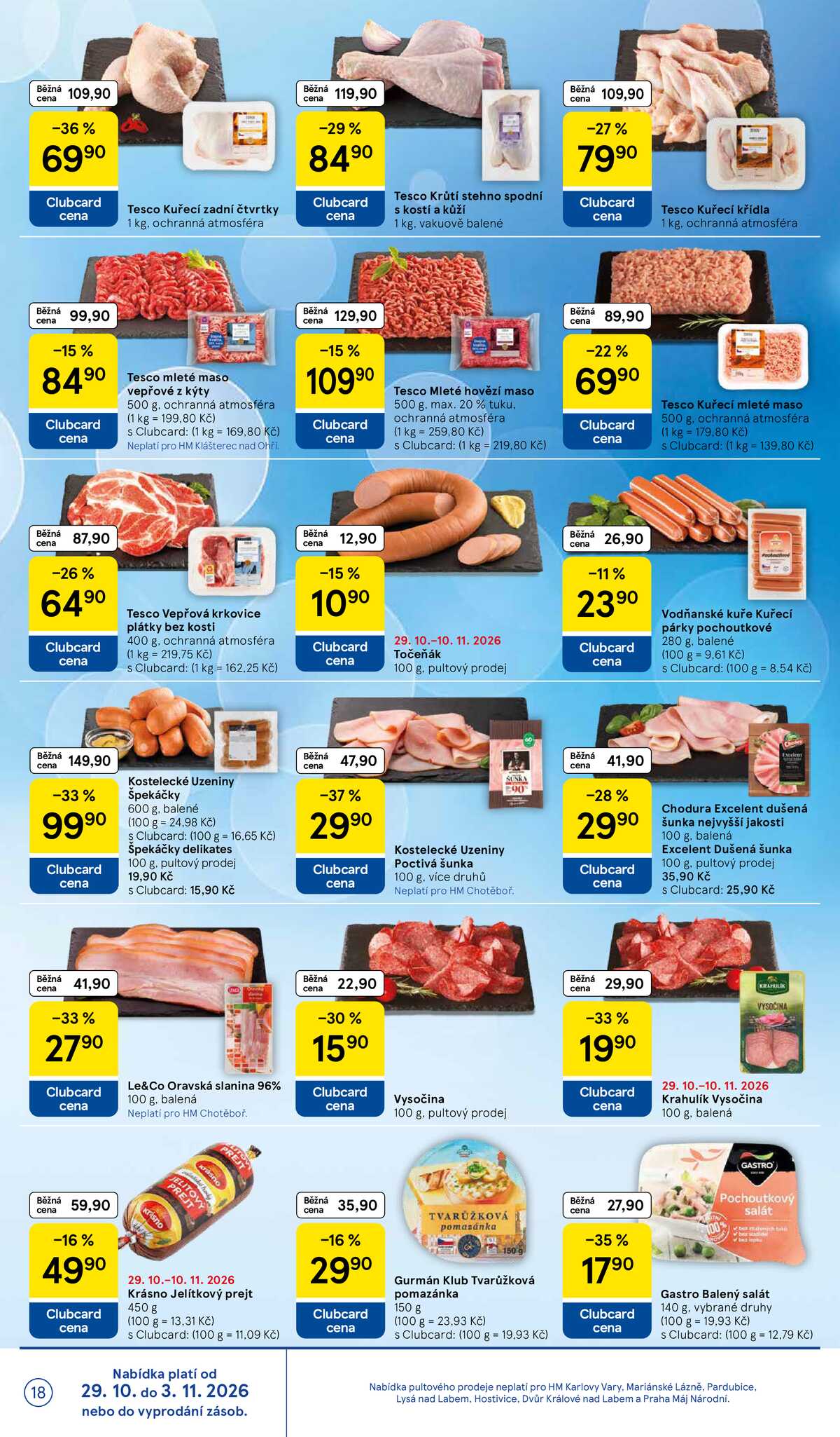 Tesco hypermarkety od 29.10. do 3.11.2026 strana 18