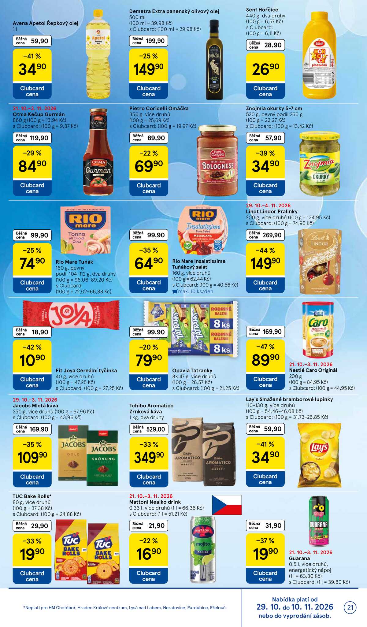 Tesco hypermarkety od 29.10. do 3.11.2026 strana 21