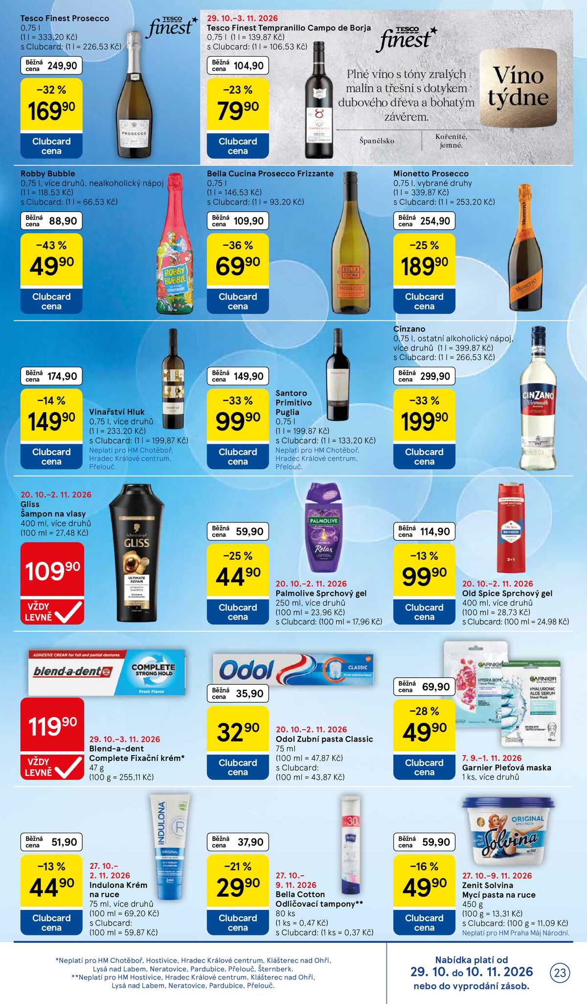Tesco hypermarkety od 29.10. do 3.11.2026 strana 23