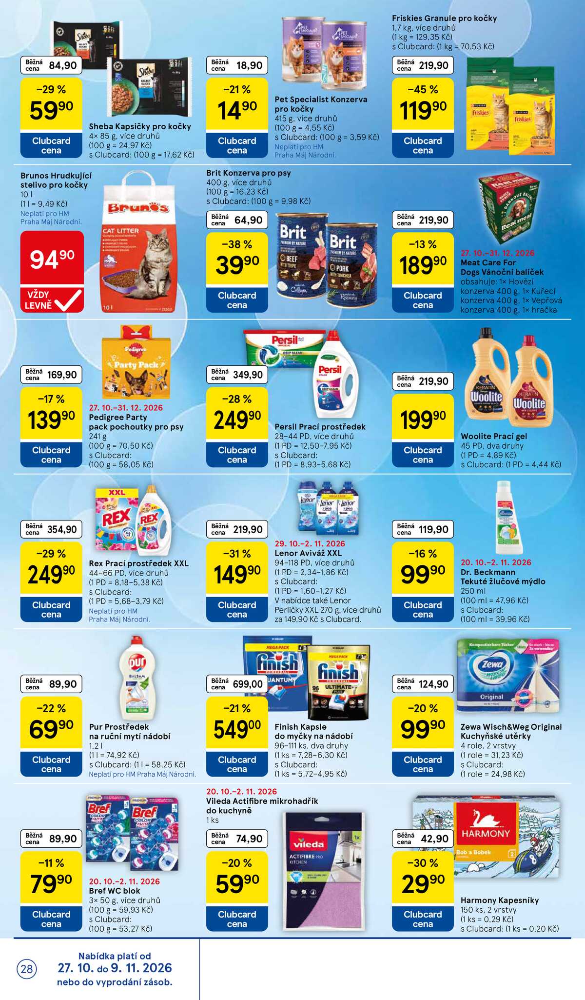 Tesco hypermarkety od 29.10. do 3.11.2026 strana 28