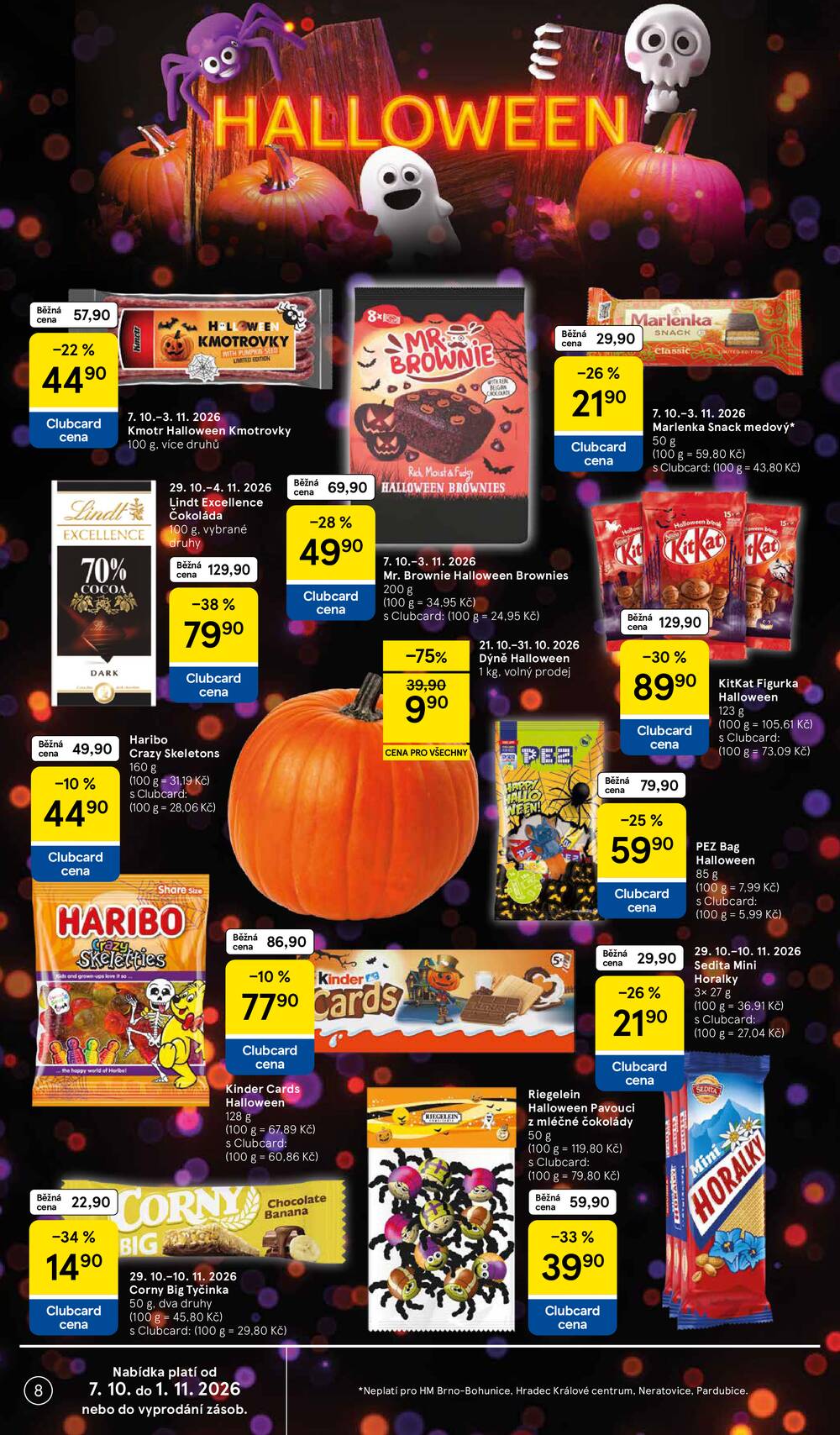 Tesco hypermarkety od 29.10. do 3.11.2026