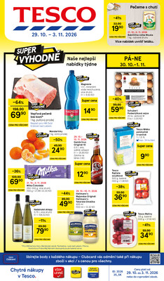 Tesco hypermarkety od 29.10. do 3.11.2026