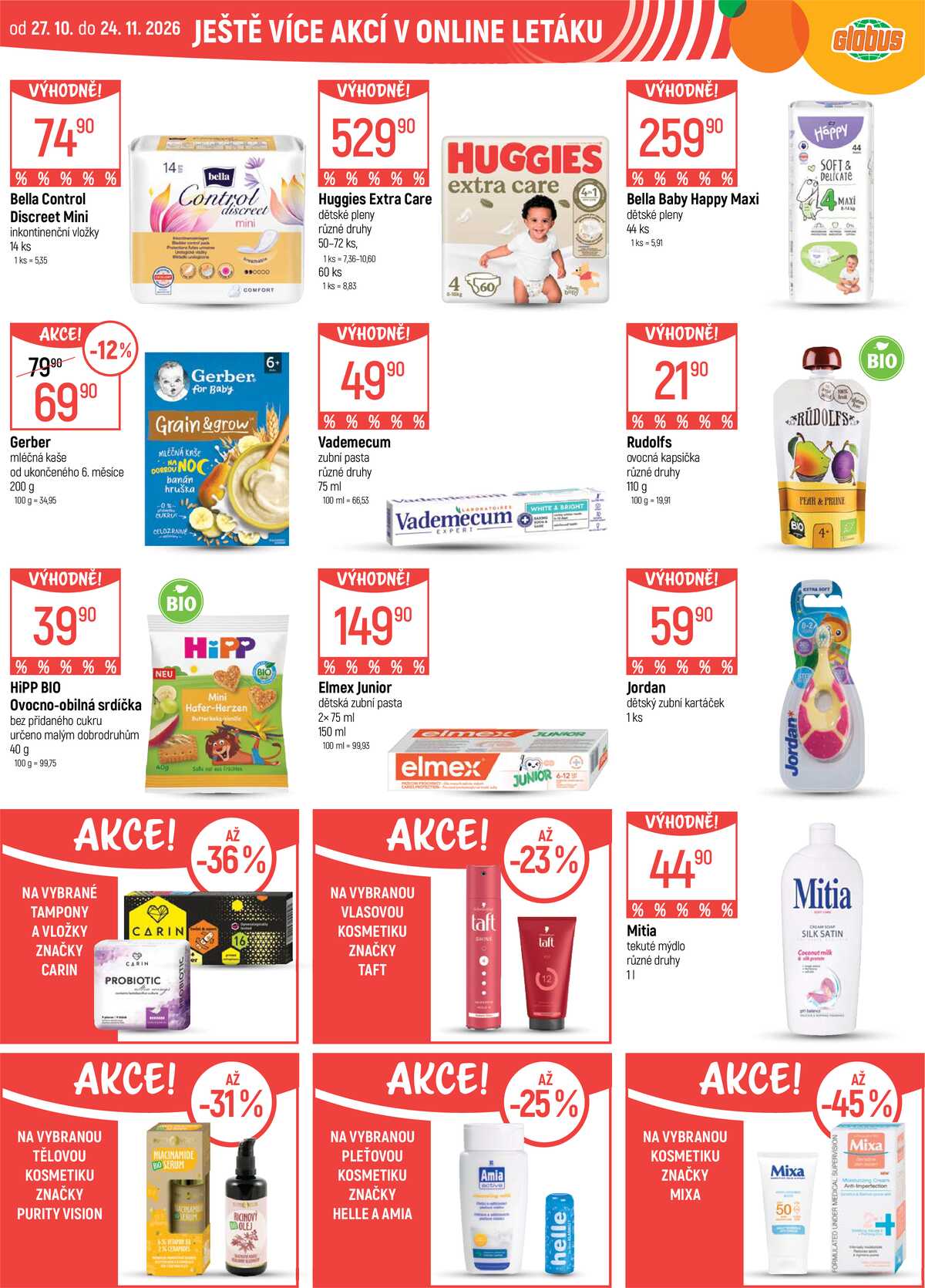 Akční leták Globus 27.10. - 3.11.2026 - Globus Olomouc strana 52