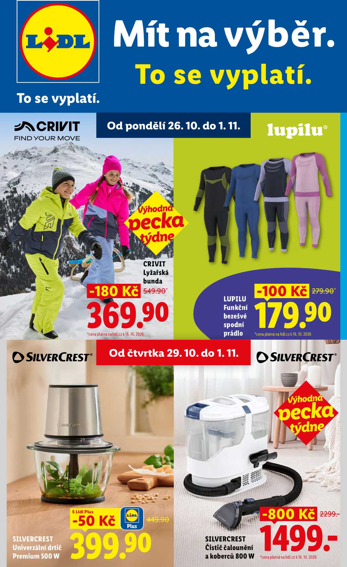 Lidl Spotřební zboží 26.10. - 1.11. strana 1