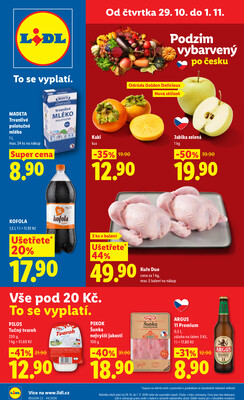 Lidl Čtvrtek od 29.10. do 1.11.2026