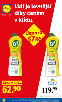 Lidl Čtvrtek od 29.10. do 1.11.2026
