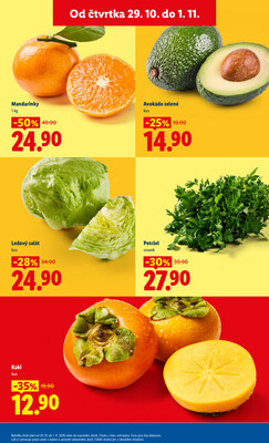Lidl Čtvrtek od 29.10. do 1.11.2026