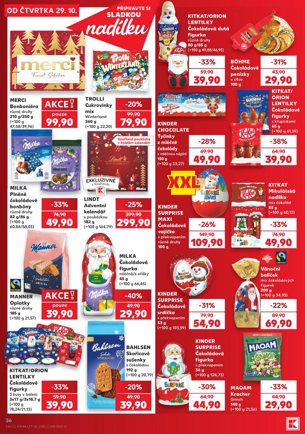 Leták Kaufland - Kaufland 29.10. - 3.11. - Kaufland - Teplice (Čs. Dobrovolců) - strana 36