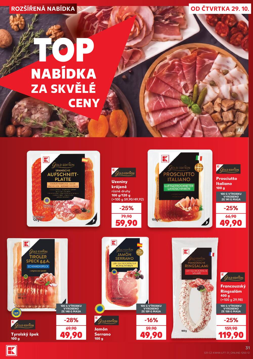 Kaufland 29.10. - 3.11. - Kaufland - Vsetín
