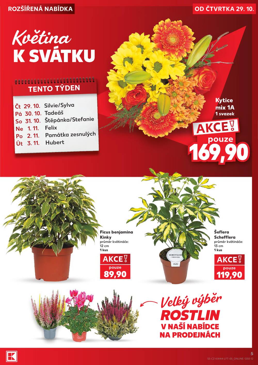 Kaufland 29.10. - 3.11. - Kaufland - Plzeň - Košutka
