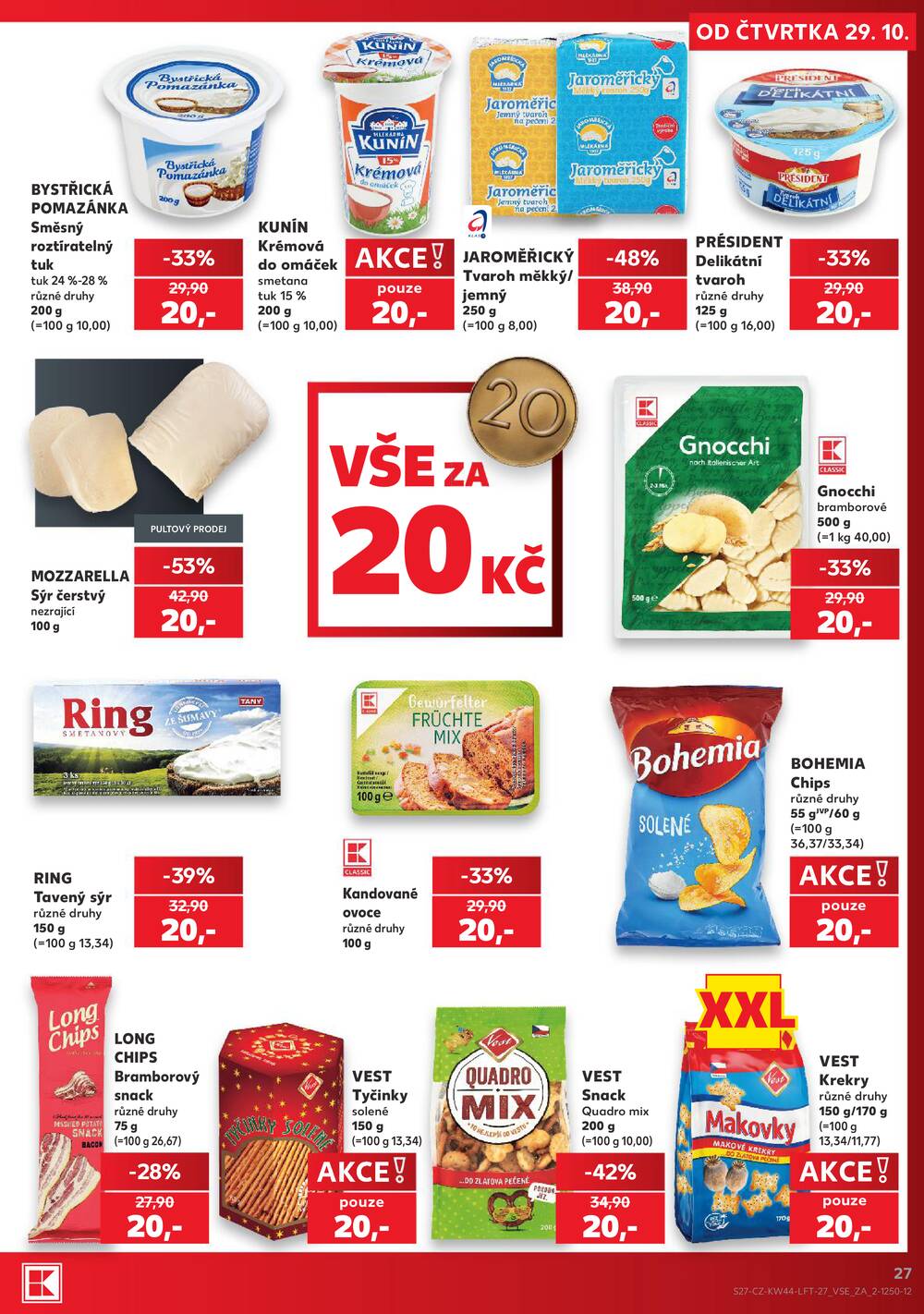 Kaufland 29.10. - 3.11. - Kaufland - Plzeň - Košutka