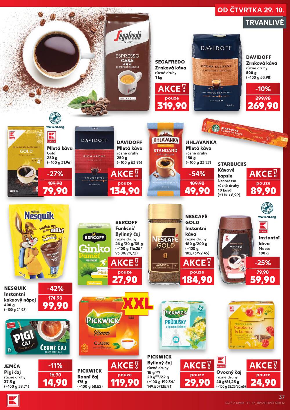 Kaufland 29.10. - 3.11. - Kaufland - Plzeň - Košutka