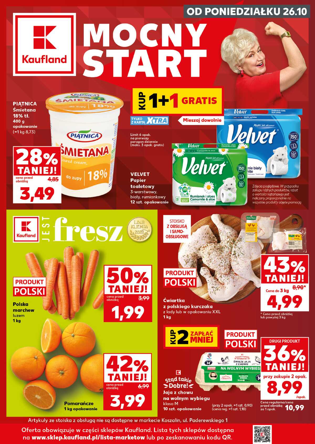 Leták Kaufland Polsko 26.10.-28.10.2026 - Silný start strana 1