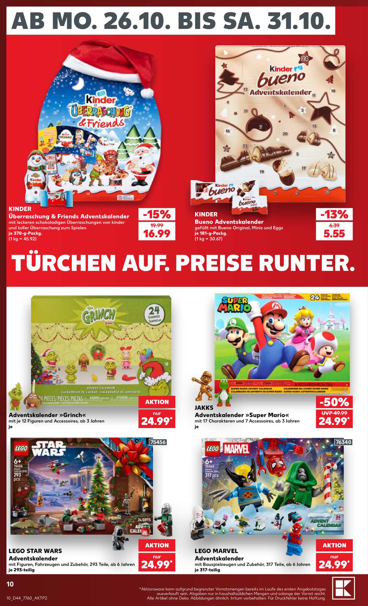 Leták Kaufland Německo 24.10.-24.10.2026 strana 10