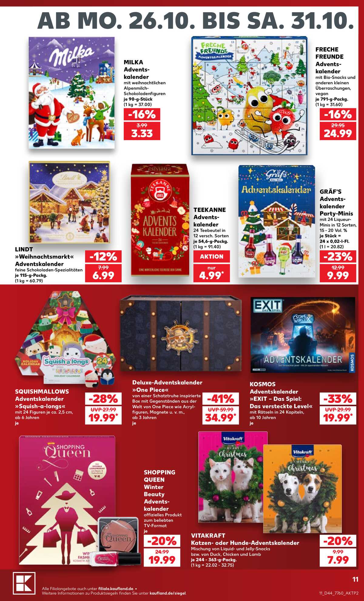 Leták Kaufland Německo 24.10.-24.10.2026 strana 11