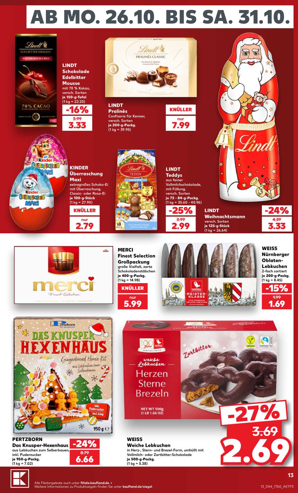 Leták Kaufland Německo 24.10.-24.10.2026 strana 13