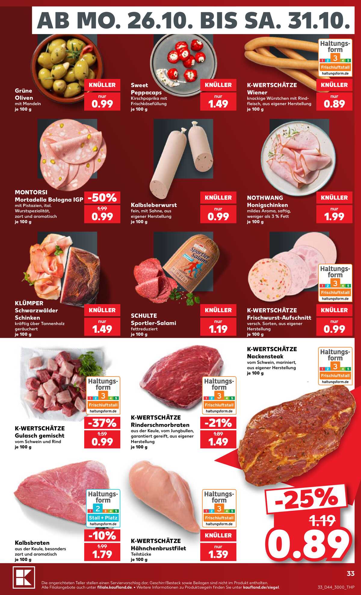 Leták Kaufland Německo 24.10.-24.10.2026 strana 33