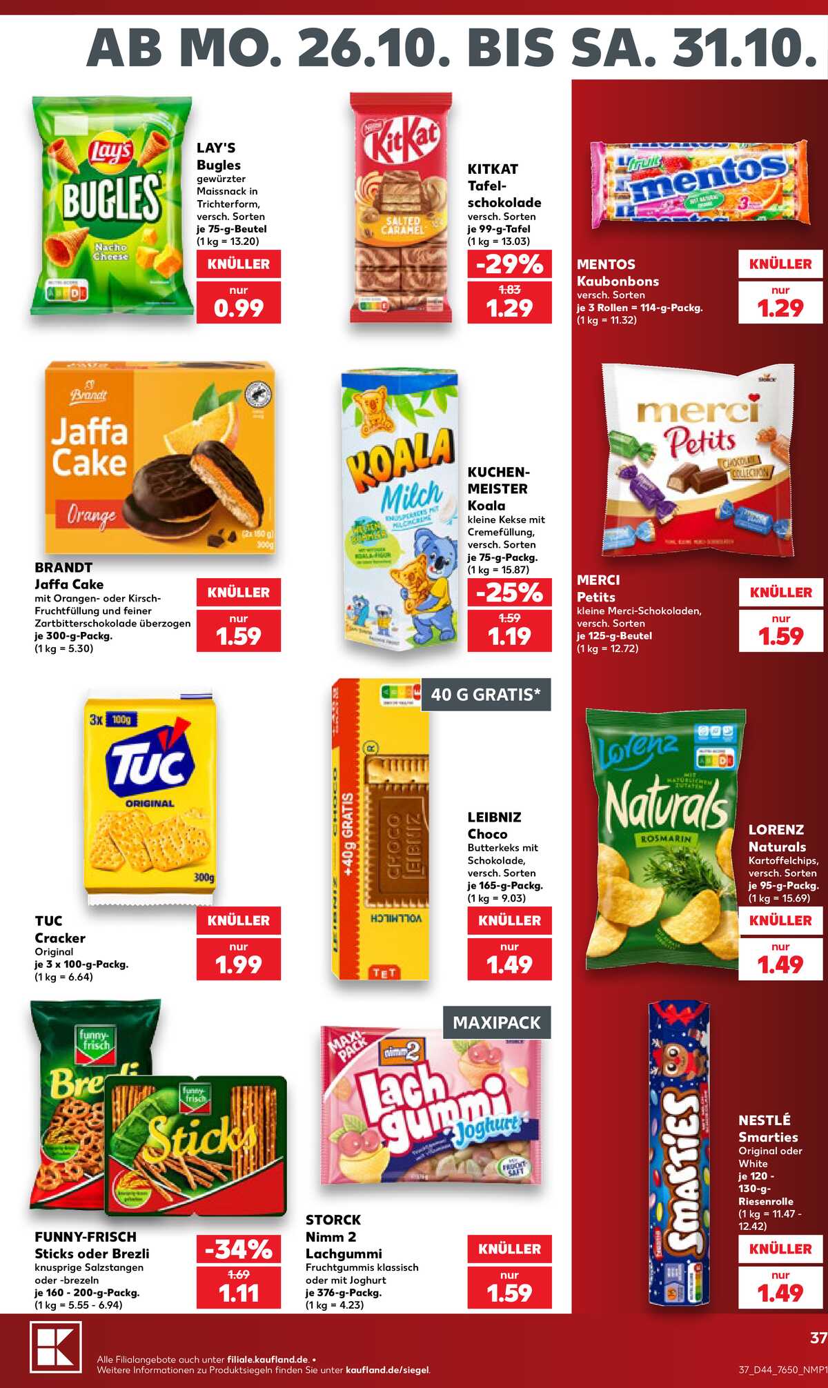 Leták Kaufland Německo 24.10.-24.10.2026 strana 37