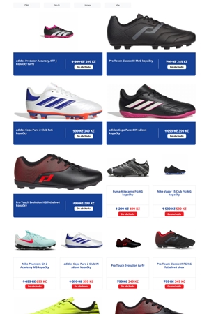 Intersport Kopačky a míče - 25. 10. 2026