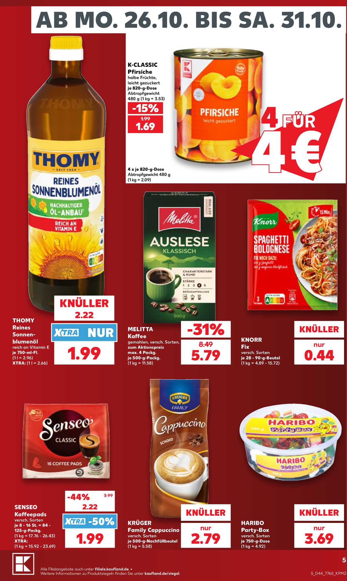 Leták Kaufland Německo 25.10.-31.10.2026 strana 5