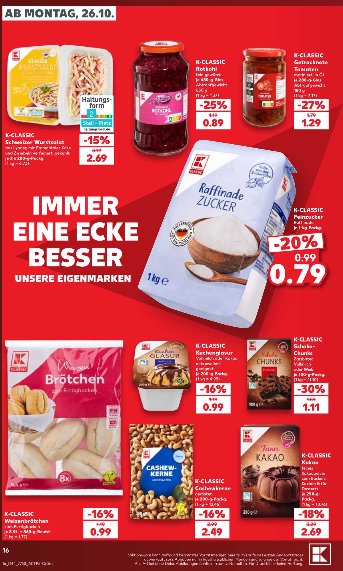 Leták Kaufland Německo 25.10.-31.10.2026 strana 16